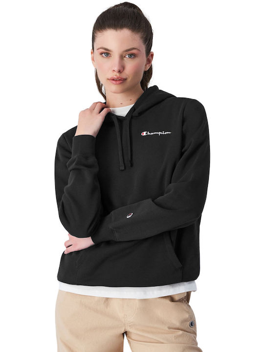 Champion Women's Sweatshirt Hooded Black