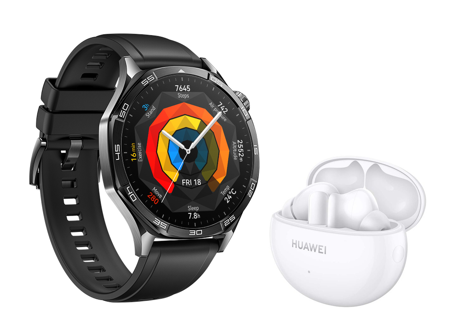 Huawei Watch GT 5 Huawei FreeBuds 5i White Stainless Steel 46mm Skroutz.gr