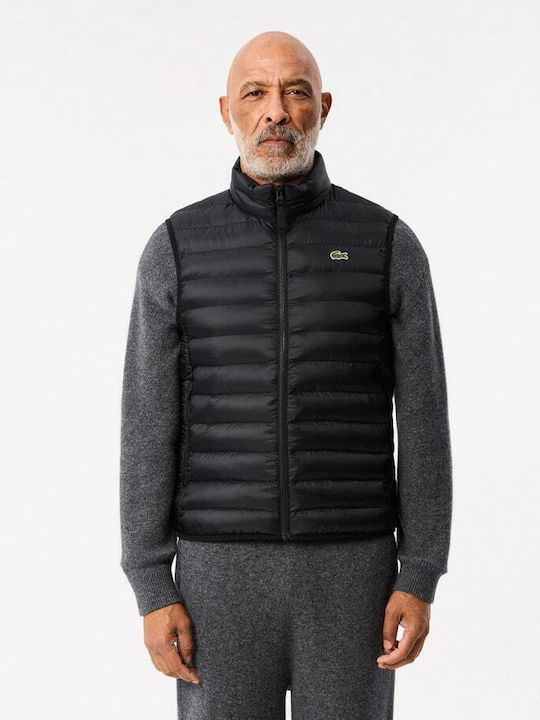 Lacoste Ärmellos Jacke Puffer Wasserdicht Schwarz BH2886-031