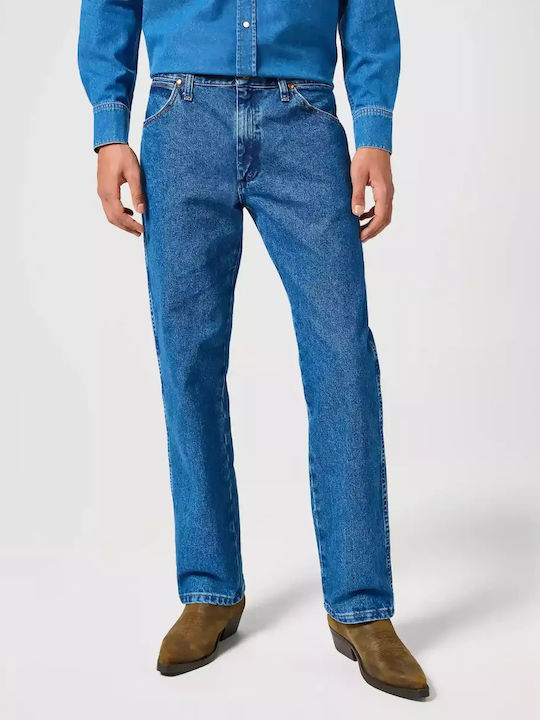 Men's Jeans Pants with Regular Straight Fit Stone Blue