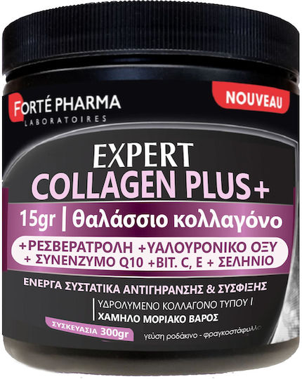 Forte Pharma Expert Collagene Plus+ με Βιταμίνη C και Υαλουρονικό Οξύ 300gr Ροδάκινο