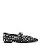 Synthetic Leather Ballerinas Black