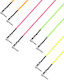 Adam Hall K4irr0030neoset 4star Series Patchcable Cable 6.3mm male - 6.3mm male 0.3m Πολύχρωμο 4τμχ