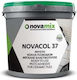 Ρευστή Κόλλα Πλακιδίων Novamix Novacol 37 D1te 5kg Λευκή