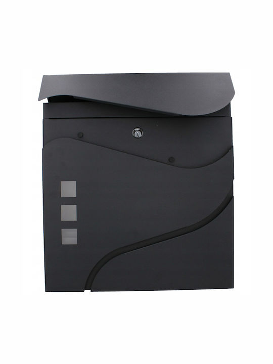 Cutie Poștală pentru Exterior Inox în Culoarea Gri 37x11x37cm