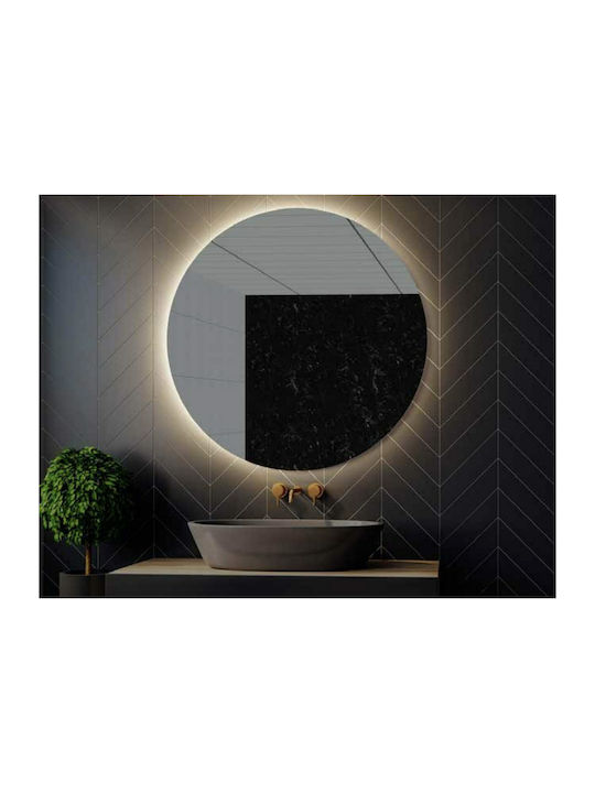Karag Sardes Round Bathroom Mirror Led 80x80cm