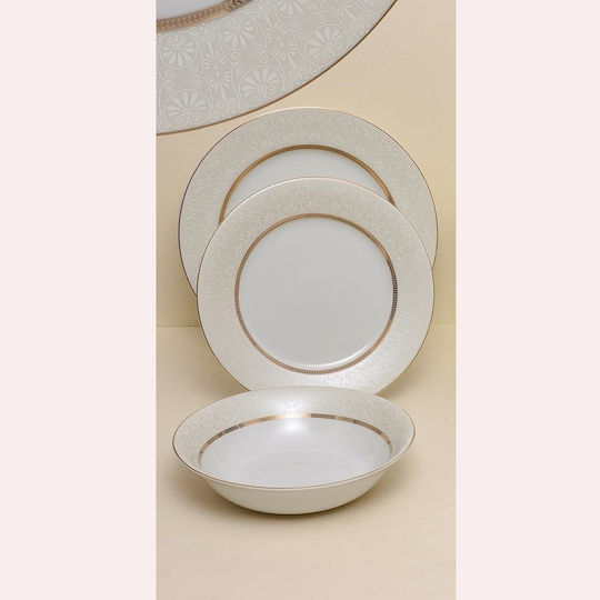 Beige Porcelain Dinnerware Set 20pcs