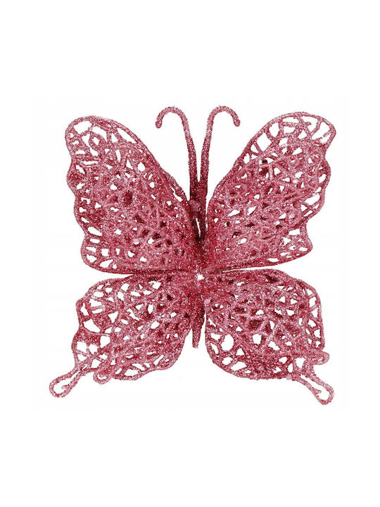 Set Ornamente Fluturi Plastice Roz 12.5x16cm 10 Bucăți Set Ornamente Fluturi Plastice Roz 12.5x16cm 10 Bucăți