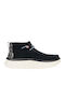 Wendy Peak Hi Suede Suede Γυναικεία Μποτάκια με Πλατφόρμα Μαύρα