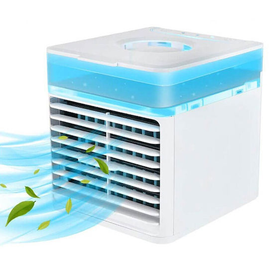 Andowl Q-cool6 Ανεμιστηράκι USB με Νερό και Φωτισμό 10W Λευκό