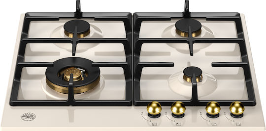 Bertazzoni Εστία Φυσικού Αερίου Αυτόνομη 60.2x52.2εκ. Μπεζ