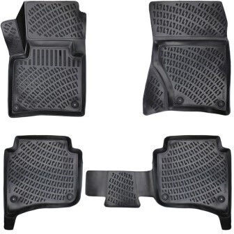 Set de covorașe auto din cauciuc pentru Volkswagen Touareg II 2010-2018