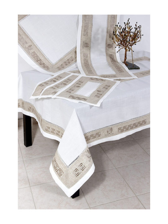 Ilis Home Față de masă No.6007 Alb 120x120cm