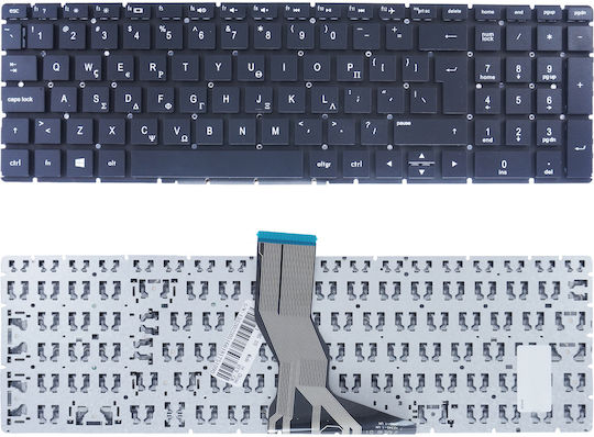 Πληκτρολόγιο Ελληνικό Greek Laptop Keyboard Hp 250 G6 Pk132044a01 2b-ab306c211 Pknr105c0 Gr Big Enter No Frame Κωδ.40478grbigenter