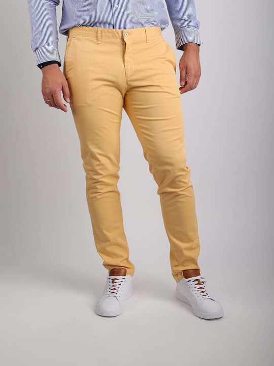 Pantaloni cu Croială Slim Galben