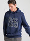 Sweatshirt with Hood Navy Blue