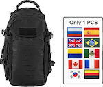 Military Backpack Backpack in Black Color