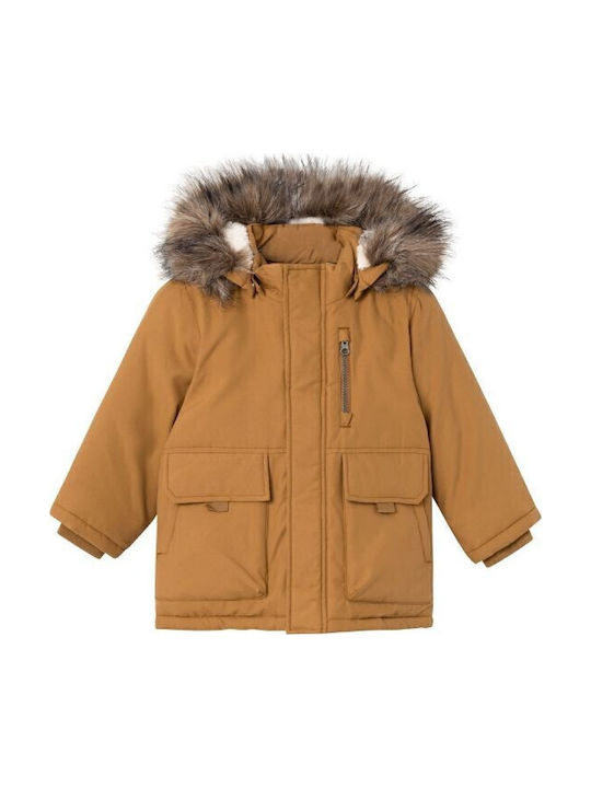Name It Kinder Freizeitjacke mit Kapuze Mustard