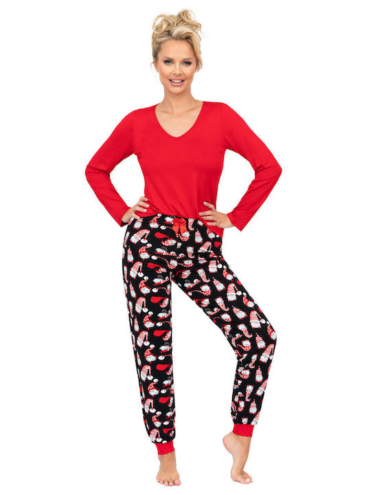 Donna Winter Women's Pyjama Set Red