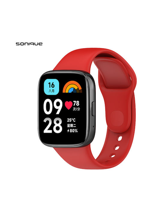 Sonique Armband Silikon Rot (Redmi Uhr 3 Active)