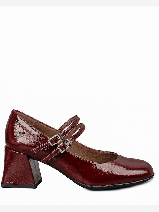 Wonders Pantofi cu toc Burgundy