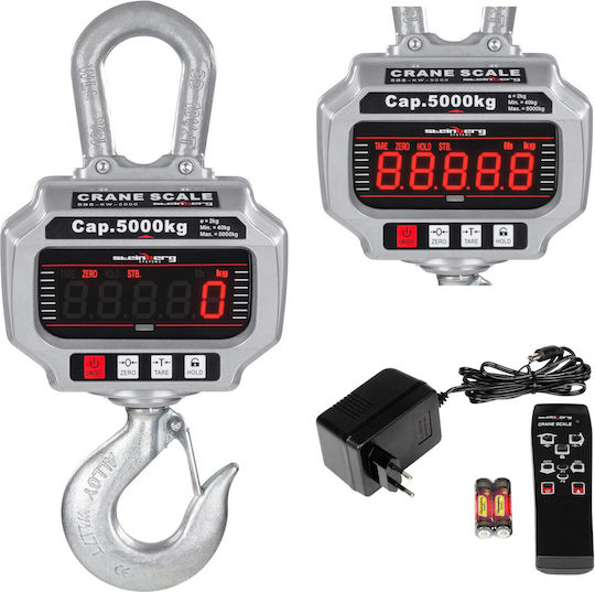 5 Ton Remote Controlled Hook Scale Crane Led