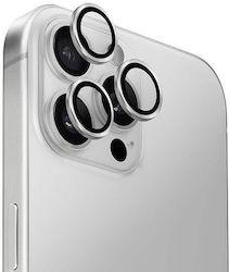 Uniq Lentilă Cameră Telefon Mobil Argintiu pentru (iPhone 16 Pro / 16 Pro Max / 15 Pro / 15 Pro Max / 14 Pro / 14 Pro Max)