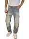 Pantaloni Jeans pentru Bărbați Blue Acid Wash