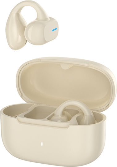 Wiwu OpenBuds O200 Bluetooth Handsfree Căști cu Carcasă de Încărcare Ivory