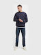 Pantaloni Jeans pentru Bărbați cu Croială Regular Denim Blue (blue)