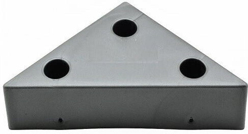 Hoff Kunststoff Möbelbein Für Couch 6x6cm Grau