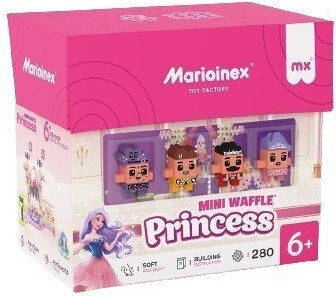 Marioinex Τουβλάκια Waffle Mini - Princess για 6+ Ετών 280τμχ