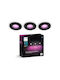 Philips-Комплект 3x LED RGBW Димируеми Баня Светлина Hue Xamento 1xGU10/4.2W IP44
