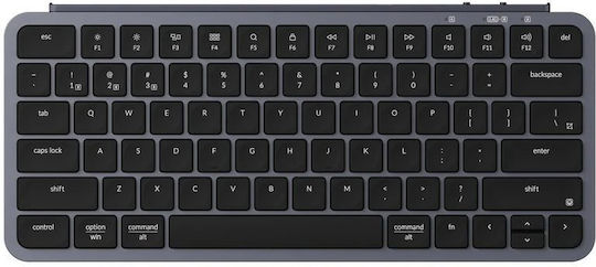 Keychron B1 Pro B1P-K1 Безжична Bluetooth Клавиатура Английски US Съвместима с Mac Сива