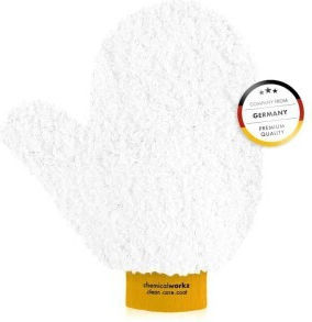 Chemicalworkz Thumb Wash Mitt Supersoft Gold Microfiber Car Wash Glove