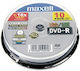 Maxell Înregistrabile DVD-R 16x 4.7GB 10buc
