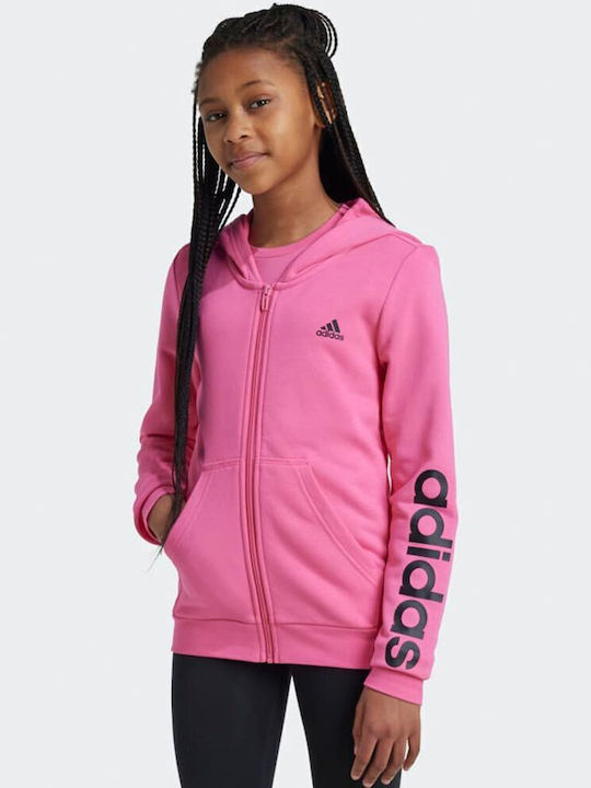 adidas Kids Sweatshirt Cardigan with Hood and P...