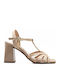 Leder Sandalen Beige