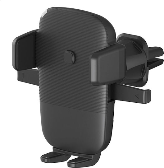 Platinet Car Mobile Mount with Adjustable Hooks and Wireless Charging Black