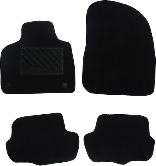Autopataki Σετ Μπροστινά και Πίσω Πατάκια 4τμχ για Citroen DS5 2011-2017 Μαύρα