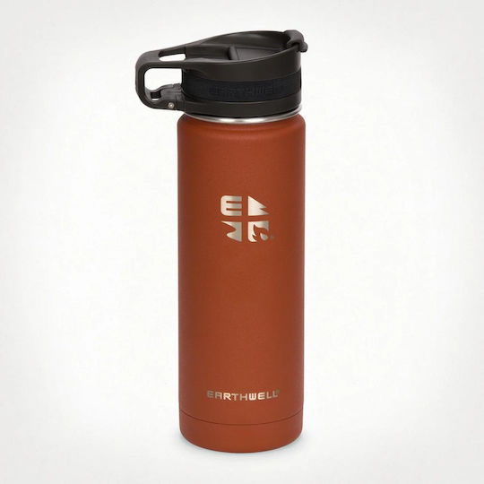 Earthwell Μπουκάλι Θερμός Ανοξείδωτο BPA Free 590ml Sierra Red