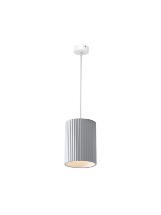 Inlight Κρεμαστό Φωτιστικό Λευκό με Ντουί E27 15x15x22εκ.
