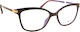 Centrostyle Women's Cat Eye Prescription Eyeglass Frame Black
