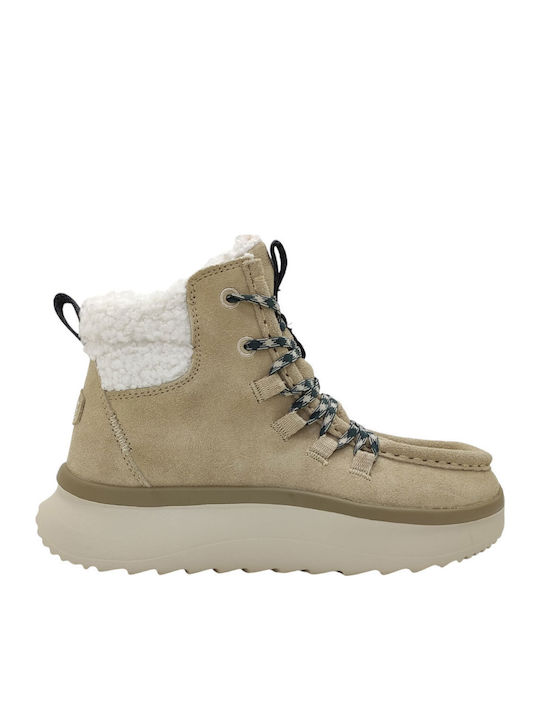 Wendy Peak Suede Γυναικεία Μποτάκια Μπεζ
