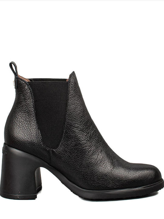 Leather Women's Ankle Boots Black