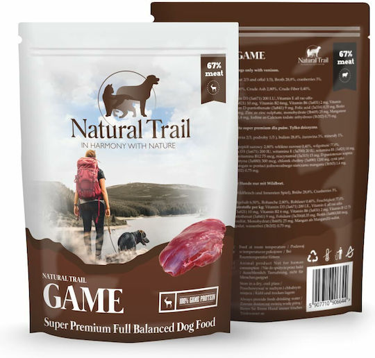 Natural Trail Υγρή Τροφή Σκύλων σε Φακελάκι με Ελάφι χωρίς Γλουτένη 500gr
