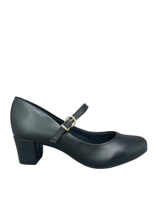 Pumps mit Riemchen Schwarz
