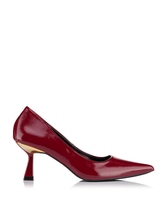 Bottega Synthetic Leather Pointed Toe Red Heels