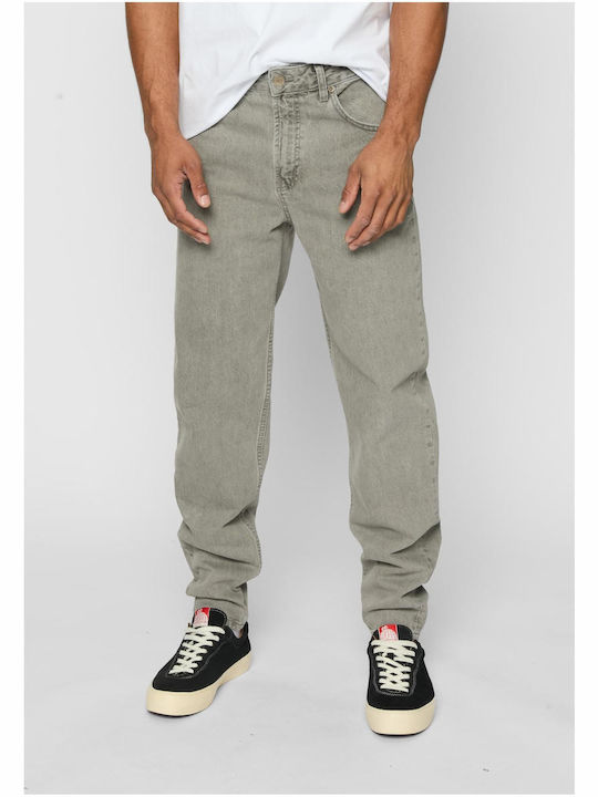 Herren Jeanshose mit Lose Gerade Anwendung Hellgrau