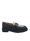 Δερμάτινα Γυναικεία Loafers σε Μαύρο Χρώμα